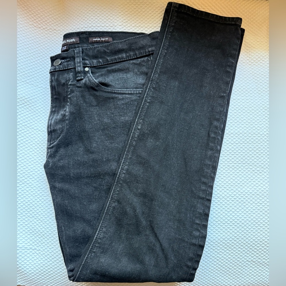 Michael Kors distressed Parker slim fit jeans